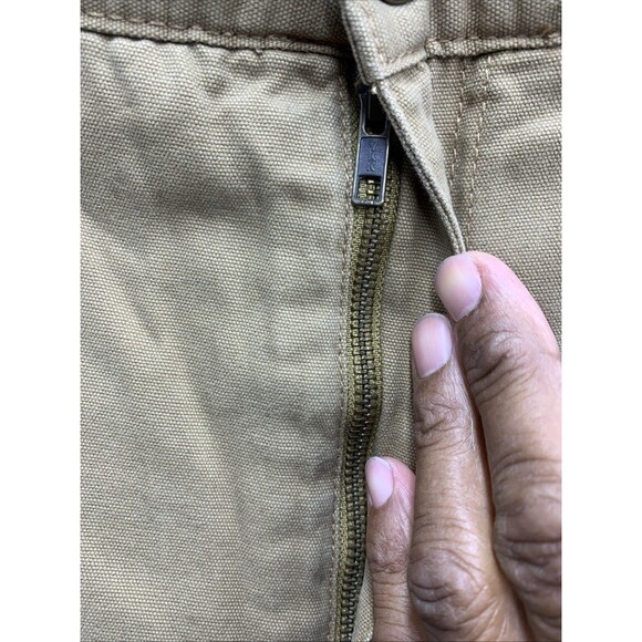 Faded Glory Carpenter Pants Mens 40x32 Brown Fleece Lined Workwear Dead Stock - Picture 11 of 16